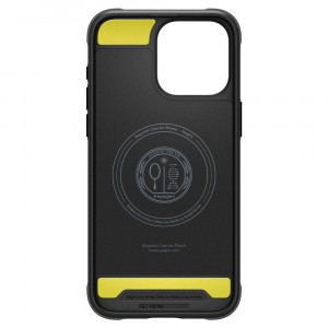 Husa pentru iPhone 15 Pro Max, Spigen Rugged Armor MagSafe - Negru - Img 7