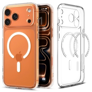 Husa pentru iPhone 17 Pro, Ultra Hybrid MagSafe, Spigen, Transparenta - Img 1