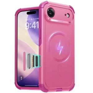 Husa pentru iPhone Air, Magsafe, ESR Cyber Halolock, Roz