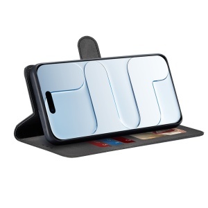 Husa pentru iPhone Air, SKYDDAR INNOVATION, Diary Book, tip carte, cu Portofel Interior, Antisoc, Negru, set cu sticker - Img 5