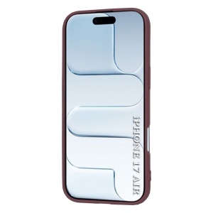 Husa pentru iPhone Air, SKYDDAR INNOVATION, din Silicon Catifelat, SoftFlex Magsafe, set cu sticker, Bordo - Img 7
