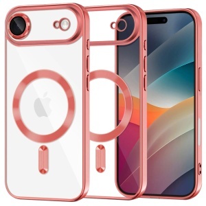 Husa pentru iPhone Air, SKYDDAR INNOVATION, Luxury Shield Magsafe, Protectie Antisoc, set cu sticker, Rosu