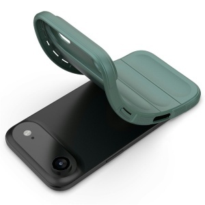 Husa pentru iPhone Air, SKYDDAR INNOVATION, Magic Shield, din Silicon Mat, set cu sticker, Verde - Img 3