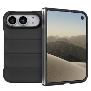 Husa pentru iPhone Duo din Silicon Mat, Antisoc, set cu sticker, Magic Shield, Negru
