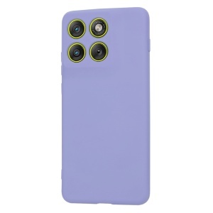 Husa pentru Motorola Edge 70, SKYDDAR INNOVATION, din Silicon Catifelat, SoftElegance, set cu sticker, Violet - Img 3
