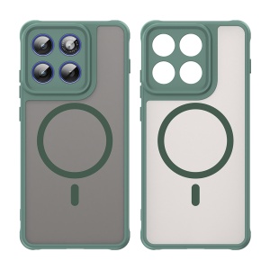 Husa pentru Motorola Edge 70, SKYDDAR INNOVATION, HaloFrost MagSafe II, Antisoc, set cu sticker, Verde - Img 2