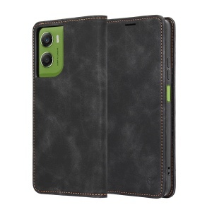Husa pentru Motorola Moto G06, SKYDDAR INNOVATION, Confy Cover tip Carte din piele Eco Premium, cu Portofel Interior, set cu sticker, Negru - Img 5