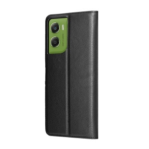 Husa pentru Motorola Moto G06, SKYDDAR INNOVATION, Leather Folio tip Carte, cu Portofel Interior, Finisaje Premium, set cu sticker, Negru - Img 5