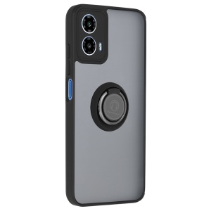 Husa pentru Motorola Moto G34 / Moto G45, SKYDDAR INNOVATION, Glinth cu Inel Rotativ 360° Magnetic, Negru, set cu sticker  - Img 9