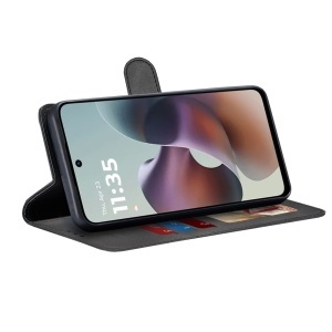 Husa pentru Motorola Moto G56, SKYDDAR INNOVATION, Diary Book, tip carte cu Portofel Interior, Antisoc, set cu sticker, Negru - Img 5