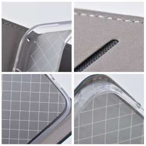 Husa pentru Motorola Moto G75 tip carte, SKYDDAR INNOVATION, cu Portofel Interior, Protectie la socuri, smart magneto, Verde, set cu sticker - Img 3