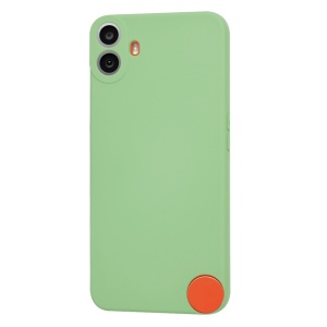 Husa pentru Nothing CMF Phone 1 din Silicon Catifelat, Protectie Premium, Skyddar SoftElegance - Verde deschis - Img 3