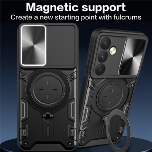 Husa pentru Nothing Phone (3a) Lite, SKYDDAR INNOVATION, CamGuard Pro, Inel Magnetic, Protectie Camera, set cu sticker, Albastru - Img 5