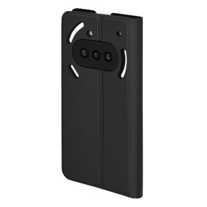 Husa pentru Nothing Phone (3a), SKYDDAR INNOVATION, Prestige, tip Carte cu Portofel Interior, Negru, set cu sticker - Img 5