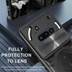 Husa pentru Nothing Phone (3a), SKYDDAR INNOVATION, SafeCover, Inel Magnetic, Protectie Camera, Roz auriu, set cu sticker - Img 3