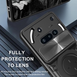 Husa pentru Nothing Phone (3a), SKYDDAR INNOVATION, SafeCover, Inel Magnetic, Protectie Camera, Negru, set cu sticker - Img 5