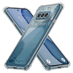 Husa pentru Nothing Phone (4a) din Silicon Slim, Margini Antisoc, set cu sticker, Shockproof Clear Silicone, Transparenta