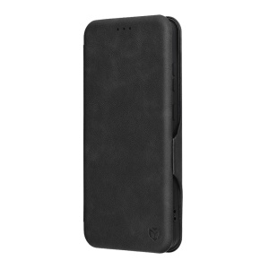Husa pentru OnePlus 13R, SKYDDAR INNOVATION, Pocket Safe, tip carte din Piele Ecologica, Suport Carduri, Inchidere Magnetica, set cu sticker, Negru - Img 4