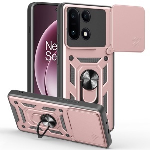 Husa pentru OnePlus 15, SKYDDAR INNOVATION, CamShield, Inel magnetic, set cu sticker, Roz