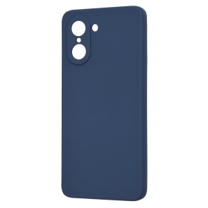 Husa pentru OnePlus Nord CE5, SKYDDAR INNOVATION, din Silicon Catifelat, SoftElegance, set cu sticker, Bleumarin - Img 4