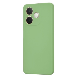 Husa pentru Oppo A5 Pro 5G, SKYDDAR INNOVATION, din Silicon Catifelat, SoftElegance , Verde deschis, set cu sticker - Img 3