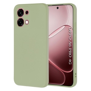 Husa pentru Oppo A6 Pro din Silicon Catifelat, Antisoc, set cu sticker, SoftElegance, Verde