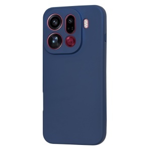 Husa pentru Oppo Find X9 Pro, SKYDDAR INNOVATION, din Silicon Catifelat, SoftElegance, set cu sticker, Bleumarin - Img 3