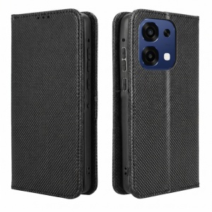 Husa pentru OPPO Reno A6 Pro tip carte,cu Portofel Interior, set cu sticker, Smart Case, Negru - Img 1