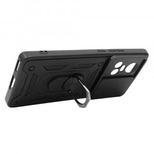 Husa pentru Oppo Reno10 cu inel magnetic, Skyddar CamShield - Negru - Img 7