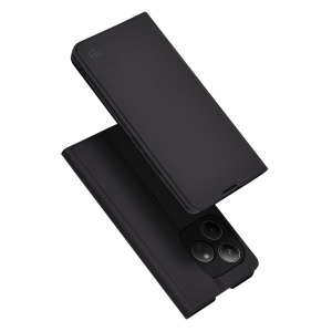 Husa pentru Realme GT 6 / GT 6T, SKYDDAR INNOVATION, Magskin Book, tip Carte cu Portofel Interior, set cu sticker, Negru