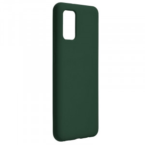 Husa pentru Samsung Galaxy A03S din Silicon Catifelat, Protectie Premium, Antisoc, set cu sticker, soft edge, Verde - Img 3