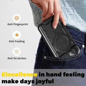 Husa pentru Samsung Galaxy A07 4G, SKYDDAR INNOVATION, CamGuard Pro, Inel Magnetic, Protectie Camera, set cu sticker, Roz auriu - Img 6