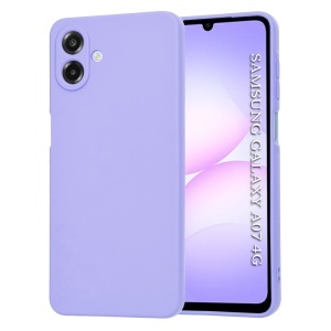 Husa pentru Samsung Galaxy A07 4G, SKYDDAR INNOVATION, din Silicon Catifelat, SoftElegance, set cu sticker, Violet