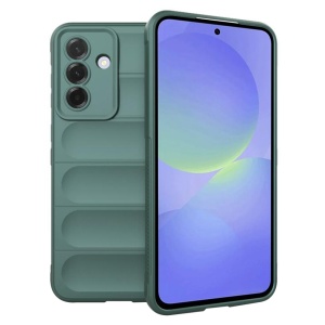 Husa pentru Samsung Galaxy A36 5G / Galaxy A56 5G, SKYDDAR INNOVATION, Vogue, din Silicon Mat, Verde, set cu sticker