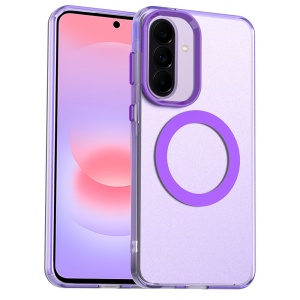 Husa pentru Samsung Galaxy A37 5G, MagSafe, Antisoc, set cu sticker, CandyCase, Mov