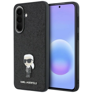 Husa pentru Samsung Galaxy A57 5G - Karl Lagerfeld Hardcase Glitter (KLHCSA57GKNPSK) - Fixed Ikonik Logo