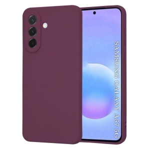 Husa pentru Samsung Galaxy A57 5G, SKYDDAR INNOVATION, din Silicon Catifelat, SoftElegance, set cu sticker, Bordo
