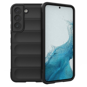 Husa pentru Samsung Galaxy S22 5G, SKYDDAR INNOVATION, Magic Shield, din Silicon Mat, set cu sticker, Negru