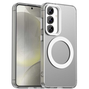 Husa pentru Samsung Galaxy S24 / Galaxy S25, MagSafe, Antisoc, set cu sticker, CandyCase, Alb