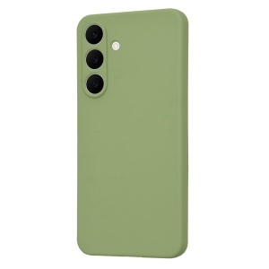 Husa pentru Samsung Galaxy S25 FE din Silicon Catifelat, SoftElegance, set cu sticker, Verde - Img 3