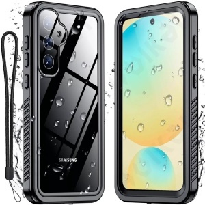 Husa pentru Samsung Galaxy S25, ShellBox, Waterproof IP68 Case, Full Body, Protectie Totala, Anti-Soc, Rezistenta la Apa si Praful, Negru