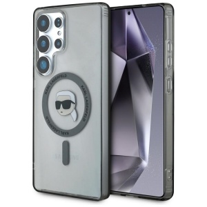 Husa pentru Samsung Galaxy S25 Ultra, Karl Lagerfeld, IML MagSafe, Negru