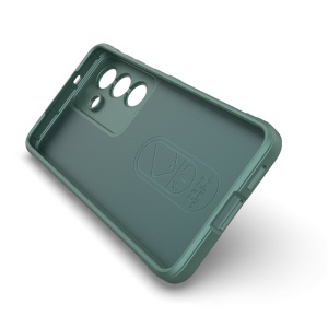 Husa pentru Samsung Galaxy S26 Edge, SKYDDAR INNOVATION, Magic Shield, din Silicon Mat, set cu sticker, Verde - Img 3