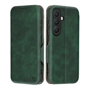 Husa pentru Samsung Galaxy S26 Edge, SKYDDAR INNOVATION, Safe Wallet tip carte din Piele Ecologica, Suport Carduri, Inchidere Magnetica, set cu sticker, Verde