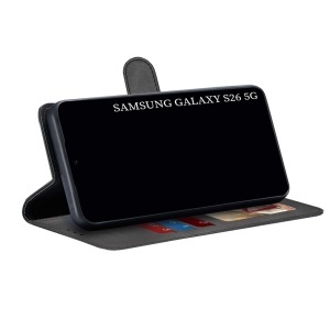 Husa pentru Samsung Galaxy S26, SKYDDAR INNOVATION, Diary Book, tip carte cu Portofel Interior, Antisoc, set cu sticker, Negru - Img 5