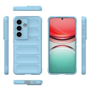 Husa pentru Samsung Galaxy S26, SKYDDAR INNOVATION, Magic Shield, din Silicon Mat, set cu sticker, Bleu - Img 3