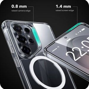 Husa pentru Samsung Galaxy S26 Ultra, slim, ESR Classic Hybrid HaloLock, Transparenta - Img 4