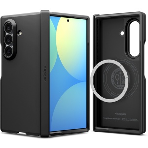 Husa pentru Samsung Galaxy Z Fold8 Ultra, Antisoc, Spigen Tough Armor Pro MagSafe, Negru