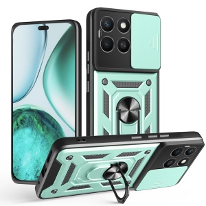 Husa pentru telefon, SKYDDAR INNOVATION, Honor X8c, CamShield, Antisoc, Inel Magentic, set cu sticker, Verde