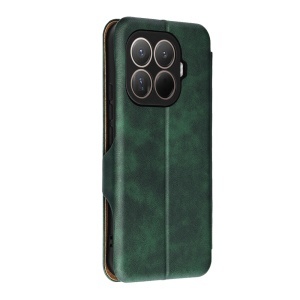Husa pentru Xiaomi 15T Pro, SKYDDAR INNOVATION, Safe Wallet tip carte din Piele Ecologica, Suport Carduri, Inchidere Magnetica, set cu sticker, Verde - Img 5